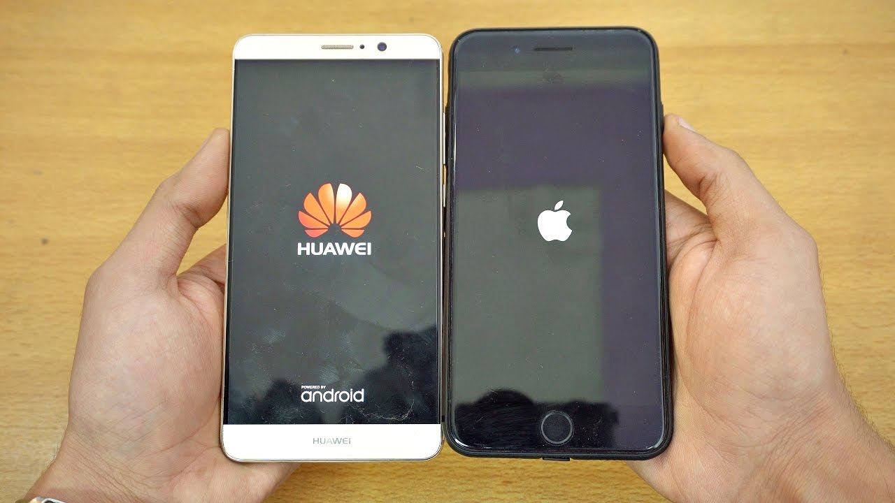Huawei Mate 9 vs iPhone 7 Plus - Speed Test! (4K)