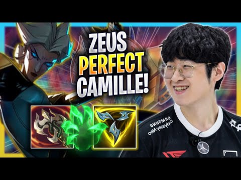ZEUS PERFECT GAME WITH CAMILLE! - T1 Zeus Plays Camille TOP vs Riven! | Season 2023