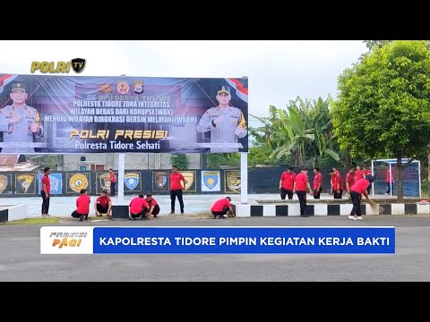 KAPOLRESTA TIDORE PIMPIN KEGIATAN KERJA BAKTI
