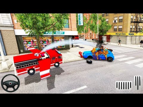 Flying Fire Truck Simulator - Real Emergency Situation - Android Gameplay