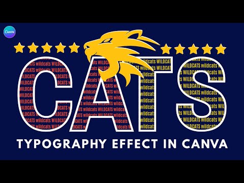 How to Create Funky Pattern Typography in Canva Each Letter a Different Design