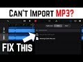 How To FIX Greyed Out MP3 Audio Files In GarageBand IPad IPhone