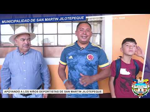 Municipalidad de San Martin Jilotepeque apoyando a los niños deportistas