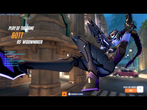 EQO PRO HANZO AND WIDOW - POTG! [ OVERWATCH 2 SEASON 4 TOP 500 ]