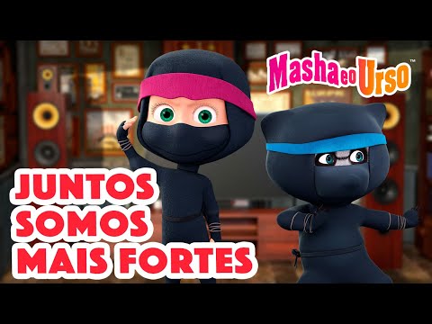 Capa de Masha e o Urso 👱‍♀️🐻 🤗 Juntos somos mais fortes 🤗 Coleção de desenhos animados