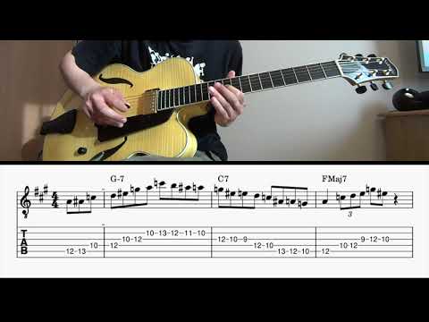 Lick of the Day #23 - Wes Montgomery ii V Lick in two different positions with TAB