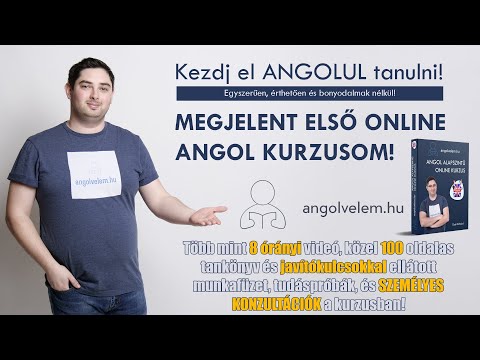 Angol Velem - Megjelent ELSŐ ANGOL kurzusunk!