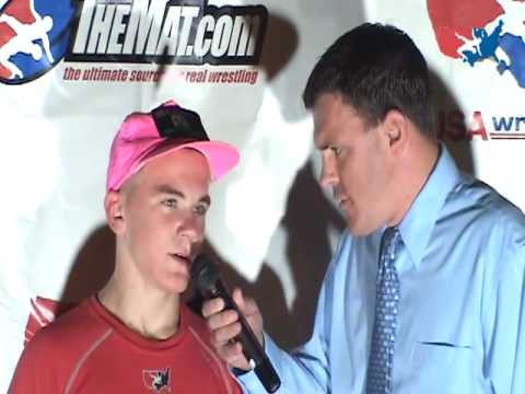 Junior Greco-Roman 112 pound champion Tyler Fraley of New Jersey