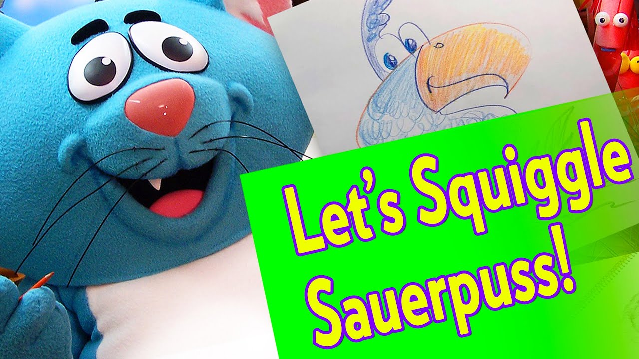 Learn how to use your imagination and draw a bird quickly with Sauerpuss during Squiggle Time!