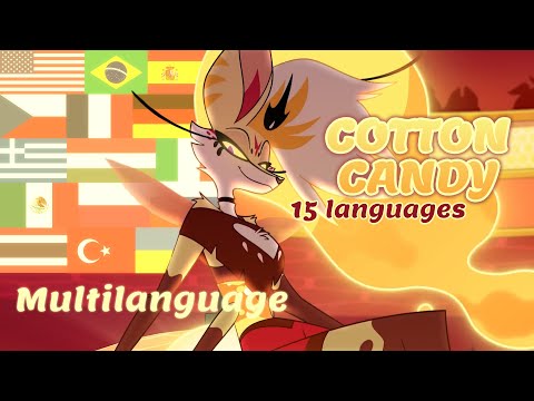 Cotton Candy in 15 Languages - Helluva Boss (Multilanguage)