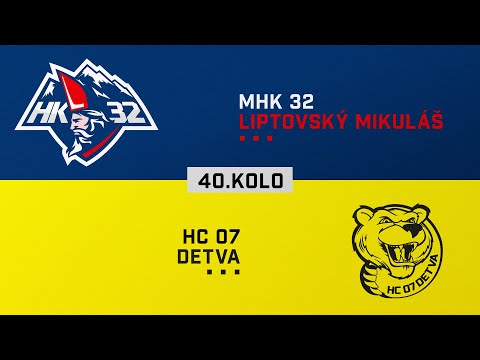 40.kolo MHK 32 Liptovský Mikuláš - HC 07 Detva HIGHLIGHTS