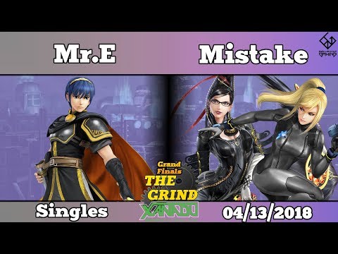 The Grind 22 Mr.E (Marth) vs EMG|Mistake (Zero Suit Samus, Bayonetta) Grand Finals