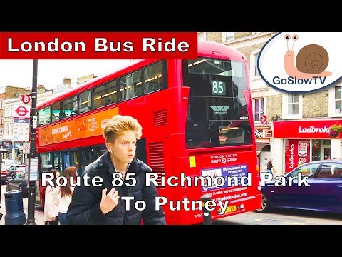 London Bus Ride | Route 85 | Richmond Park to Putney | Slow TV | Episode 17 (2018)