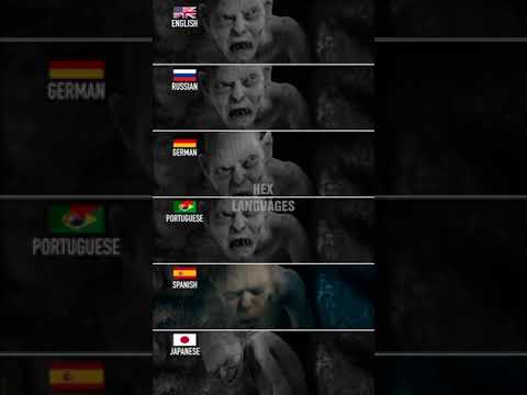 "Precious” in 6 different languages #shorts #gollum