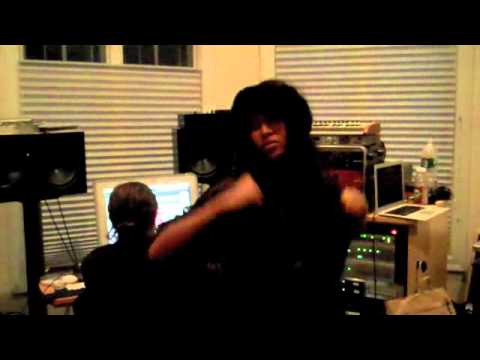 VV Brown and Q tip first recording session together for album 2