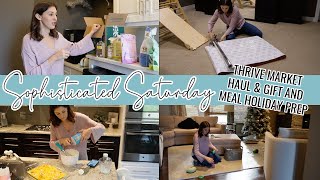 WEEKEND HOLIDAY PREP // Overnight Breakfast Casserole, Gift Wrapping + Thrive Market Cleaning Haul