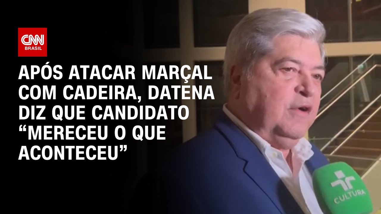 Após atacar marçal com cadeira, Datena diz que candidato “mereceu o que aconteceu” | CNN BRASIL