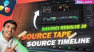 Download the video "Fastest Way to Edit in DaVinci Resolve 20 | Source Tape & Source Timeline Tutorial"