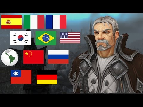 WOW LEGION: Genn Greymane's Voice in 11 Different Languages / Voice Comparison (Stormheim Cutscene)