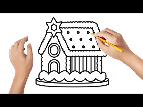Comment dessiner une maison en pain d'épice