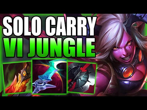 THIS IS HOW VI JUNGLE CAN EASILY SOLO CARRY DIAMOND ELO! Best Build/Runes S+ Guide League of Legends