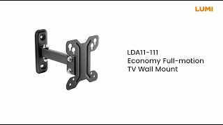 Economy Full-motion TV Wall Mount | LDA11-111 | LUMI