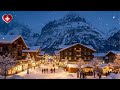 A Quiet Snowy Night Walk In Grindelwald ️ ️ Peaceful Winter In Switzerland 4K
