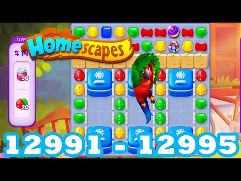 Homescapes Level 12991 - 12995 HD 3 - match puzzle Gameplay | android | IOS | 12992 | 12993 | 12994