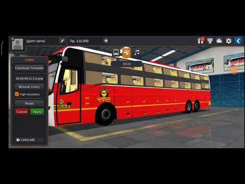 #msrtc Short Lalpari Bus livery for Bus Simulator indonesia Mod&livery
