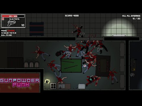 Gunpowder Punk - Gameplay [Roguelike/Top-Down-Twin Stick Shooter/Shoot’em up/Challenge]