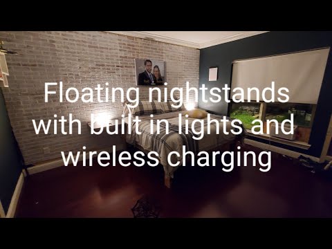 How to build Floating Nightstands with built in lights and wireless charging.