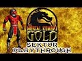 Mortal Kombat Gold Sektor Playthrough Difficulty Ultimate Freemk4 Legacy Kollection