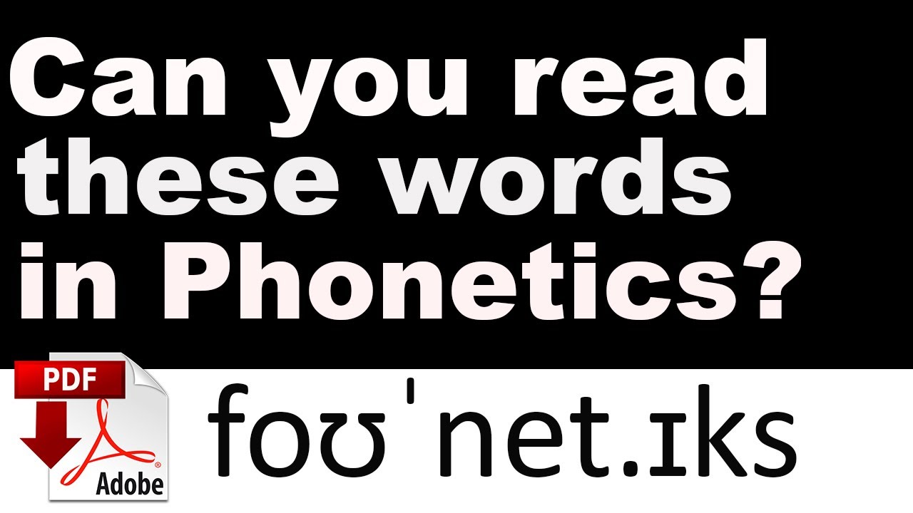 Phonetic Exercises - Find the word written in phonetic transcription - Easy English Lesson