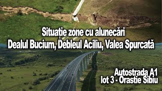 VIDEO - Cum arată zona în care autostrada a luat-o la vale la Aciliu - Problemele actuale sunt destul de mari 1 video