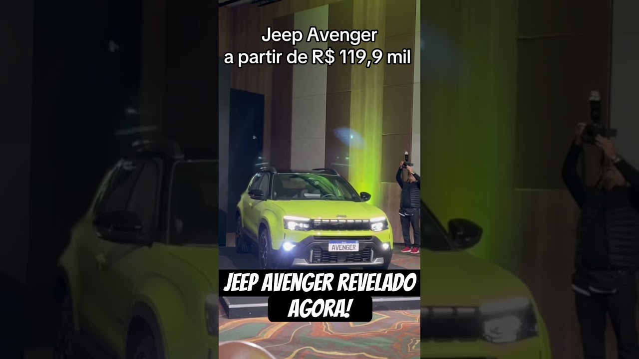 JEEP AVENGER LANÇAMENTO AGORA a partir de R$ 119,9 mil em 4 versões
