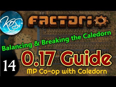 Factorio Guide 0.17 Ep 14: BALANCING & BREAKING THE CALEDORN -  MP w/ Caledorn!