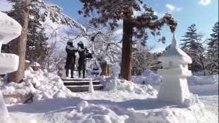 preview picture of video '2013/2/9　上杉雪灯篭まつり初日の朝'