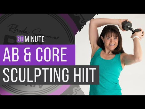 30 Minute Dumbbell AB & Core Sculpting HIIT Workout for Women