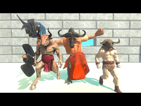 CARNIVORE DINOS + REPTILES AGAINST MINOTAUR BROTHERS AGAINST IN THEIR CASTLE + INFERNALS - ARBS