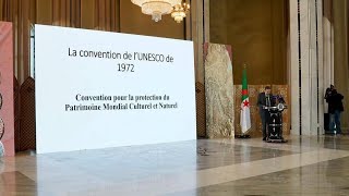 Intervention de M. Mounir Bouchenaki sur la protection du patrimoine culturel algérien