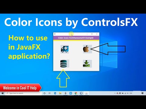 Awesome Color Icons by Controlsfx | How to use color icons in JavaFX Application?