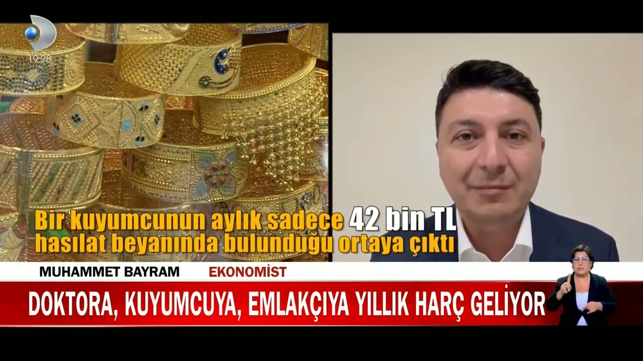 Doktora, Kuyumcuya, Emlakçıya Yıllık Harç Geliyor  