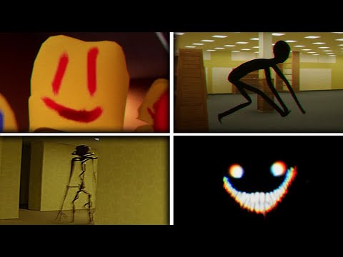 All Entity Jumpscares - Escape the Backrooms | 4K 60 FPS