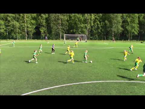 1. puoliaika: Ilves E11-tytöt vs. Ilves D12 keltainen -tytöt
