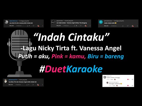 Nicky Tirta feat. Vanessa Angel - Indah Cintaku (Duet Karaoke Version) | Part Cowok Only | Cover