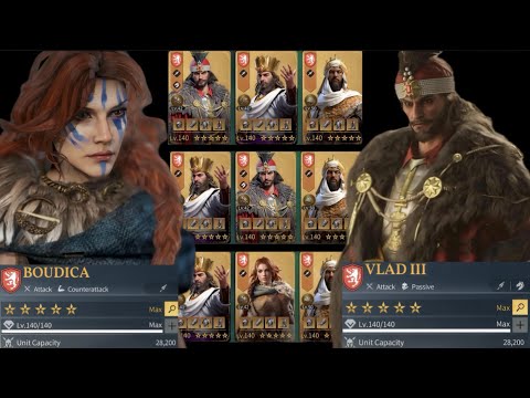 AoEM: Vlad III at 5 stars on Pike Evaluation | Vlad vs Boudica | Vlad as Commander | Battle Reports
