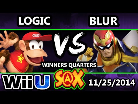 S@X - Blur (Captain Falcon) Vs. VGBC | Logic (Diddy Kong) SSB4 Winners Quarters - Smash 4