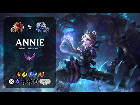 Annie Support vs Ashe - KR Master Patch 13.24