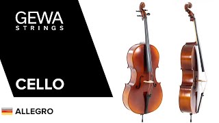 GEWA Cello Allegro s povlakem, smyčcem a kalafunou