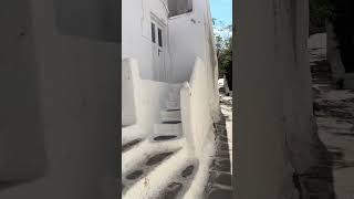 Walking through Mykonos #mykonos #mediterraneancruise #greekislands #okaytravel